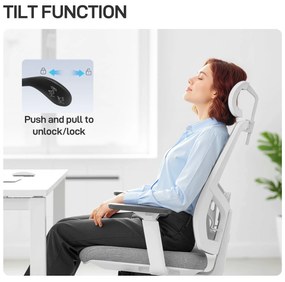 HOMCOM Scaun de Birou Ergonomic și Respirabil cu Suport Lombar Dinamic 4D, 64.5x62.5x112-122 cm, Multicolor | Aosom Romania