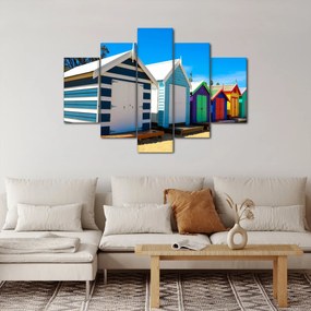 Tablou - Plaja Brighton, Melbourne, Australia (150x105 cm)