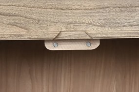 Bufet rustic, din lemn masiv, cu 3 sertare, „Étable”