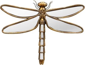 Oglinda decorativa, de perete, din rasina, Dragonfly