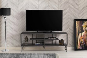 Comoda TV Eze, Crem - Alb - Maro - Gri, 120 x 45 x 30 cm