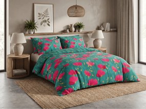Lenjerie de pat policoton VIVIDELLE POLY verde Dimensiune lenjerie de pat: 70 x 90 cm | 140 x 220 cm