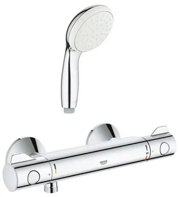 Pachet Baterie dus termostat Grohe Grohtherm 800 + para dus Mono Grohe New Tempesta(34558000,27852001)