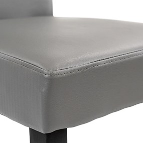 Set de masă Cadiz 6+1 negru-gri