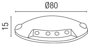 Corp aparent exterior IP67 LED Keenan 70546