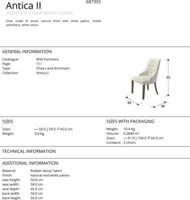 Scaun dining Antica II SV-687355