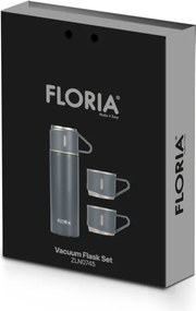 Termos Zilan ZLN0745 din inox, capacitate 500ml, 3 capace care pot fi folosite pe post de cana