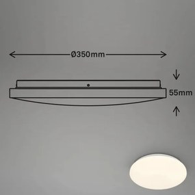 Briloner 3828-016-LED Plafonieră pentru baie cu senzor WALK LED/24W/230V IP54 Ø 35 cm