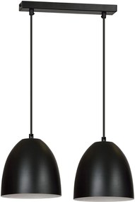 Emibig Lenox lampă suspendată 2x60 W alb-negru 391/2