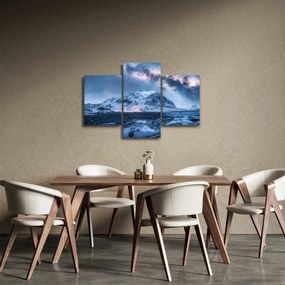 Tablou cu munți și ceul cu stele (90x60 cm)