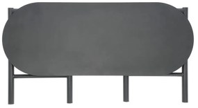 Bancă de grădină neagră din metal Disc – Zone