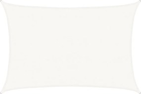 vidaXL Pânză parasolar, alb, 4 x 5 m, HDPE, 160 g/m²