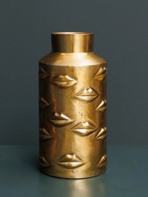 Vaza aurie din metal 16cm Salvador