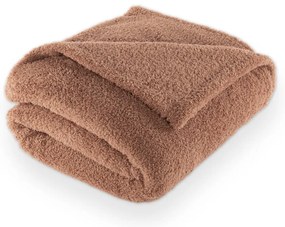 Pătură maro din micropluș/cocolino 150x200 cm Cocoon – Tiseco Home Studio