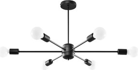 Plafonieră neagră 68x86,5 cm Benedett – Sollux