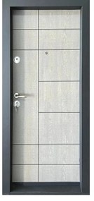Usa metalica de apartament cu izolatie si vizor Novo Doors First Class NDS01, Deschidere Stanga Dreapta, Dimensiune 200X88 cm, Tabla 1.2 mm, Kit