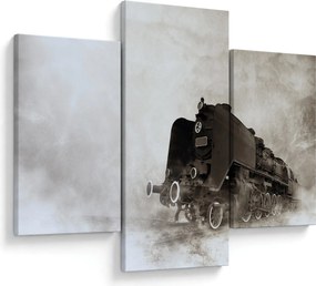 Tablou - Tren în ceață (90x60 cm)