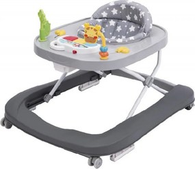 Premergator Premium 2 in 1 NOVOKIDS™ Little Giraffe Walker, Reglabil in 3 trepte de inaltime, Transformabil in antemergator, Roti silentioase, Cu