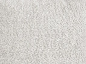 Canapea albă cu tapițerie din țesătură bouclé 286 cm Azra – Bobochic Paris