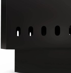 Outsunny Vatră de foc, focar, incl. tijă de manevrat, 48 x 48 x 41 cm, Negru | Aosom Romania