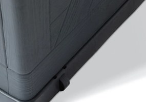 WOOD cutie de depozitare din plastic pentru grădină 420 L, g