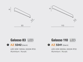 Aplica de perete iluminat ambiental LED GALASSO 110cm