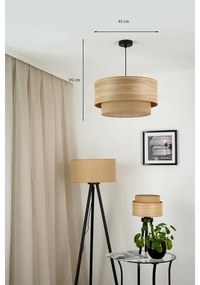 Brilagi - Lustr Montana Boho 1xE27/15W/230V pr. 45 cm maro/negru
