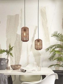 Lustra/Pendul eco din ratan Tanami tube L, nat