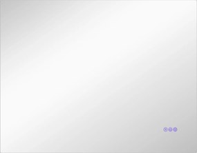 HOMCOM Oglindă de Baie LED cu Ramă, Anti-Abur, 3 Temperaturi de Culoare și Memorie, 80x60x4 cm, Transparent | Aosom Romania