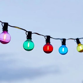 Lanț luminos colorat cu becuri LED - YARDBULBS