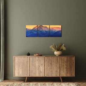 Tablou - Lacul Pukaki (cu ceas) (90x30 cm)