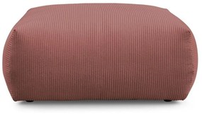 Taburet roz deschis cu tapițerie din catifea reiată Voltaire – Bobochic Paris