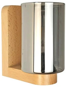 Aplica de perete clasica fabricata manual din lemn SIENA SMOKE