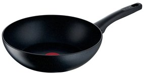 Tigaie tip wok cu suprafață antiaderentă din aluminiu ø 28 cm Black stone G2811972 – Tefal