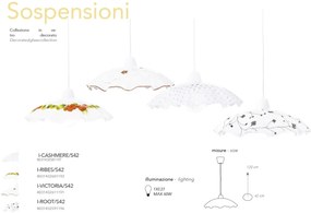 Lustra / Pendul sticla decorativa 42cm RIBES