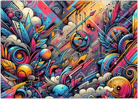 Tablou - Graffiti multicolor (70x50 cm)