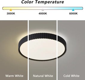 BRILAGI - Plafonieră LED dimabilă ORINO LED/54W/230V 3000-6000K neagră Ø 43 cm + telecomandă