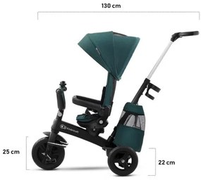 Tricicletă pentru copii 5v1 EASYTWIST gri/neagră KINDERKRAFT