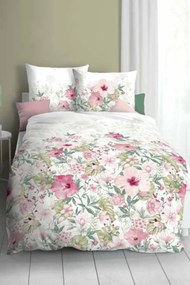 Lenjerie de pat de lux Hibiscus multicolor 140x200 cm