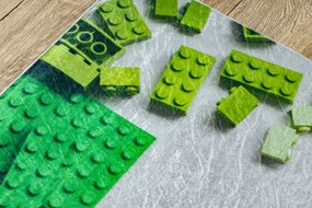 BAMBINO 38480 covor lavabil Kit de construcție pentru copii anti-alunecare - gri / galben - SECUNDAR-COTATI PRODUSUL