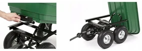 ShopJK CĂRUCIOR DE GRĂDINĂ BASCULABIL 350KG 75L - WO01