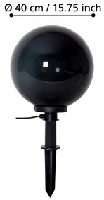 Lampă de exterior MONTEROLLO SMOKE 1xE27/40W/230V d. 40 cm IP44 Eglo 900203