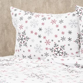 Lenjerie de pat 4Home Snowflakes, din bumbac, 140 x 220 cm, 70 x 90 cm