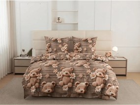 Lenjerie de pat din microfibra SPRING BEAR maro Dimensiune lenjerie de pat: 70 x 80 cm | 140 x 200 cm