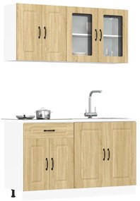 vidaXL Set dulap de bucătărie din 4 piese „Kalmar” lemn stejar Sonoma