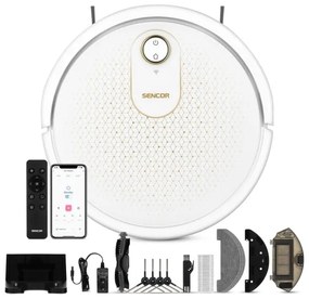 Sencor robot aspirator 2în1 cu mop 28W/2600 mAh Wi-Fi alb + DO