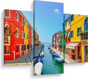 Tablou - Insula Burano, Veneția, Italia (90x60 cm)