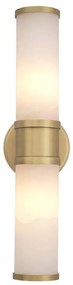 Aplica de perete design LUX Claridges Double alama antic/ alabastru