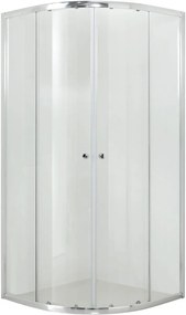Hagser Andrea cabină de duș 80x80 cm semicircular crom luciu/sticlă transparentă HGR90000020