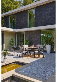 Scaun de grădină gri din metal Rosario – Hartman